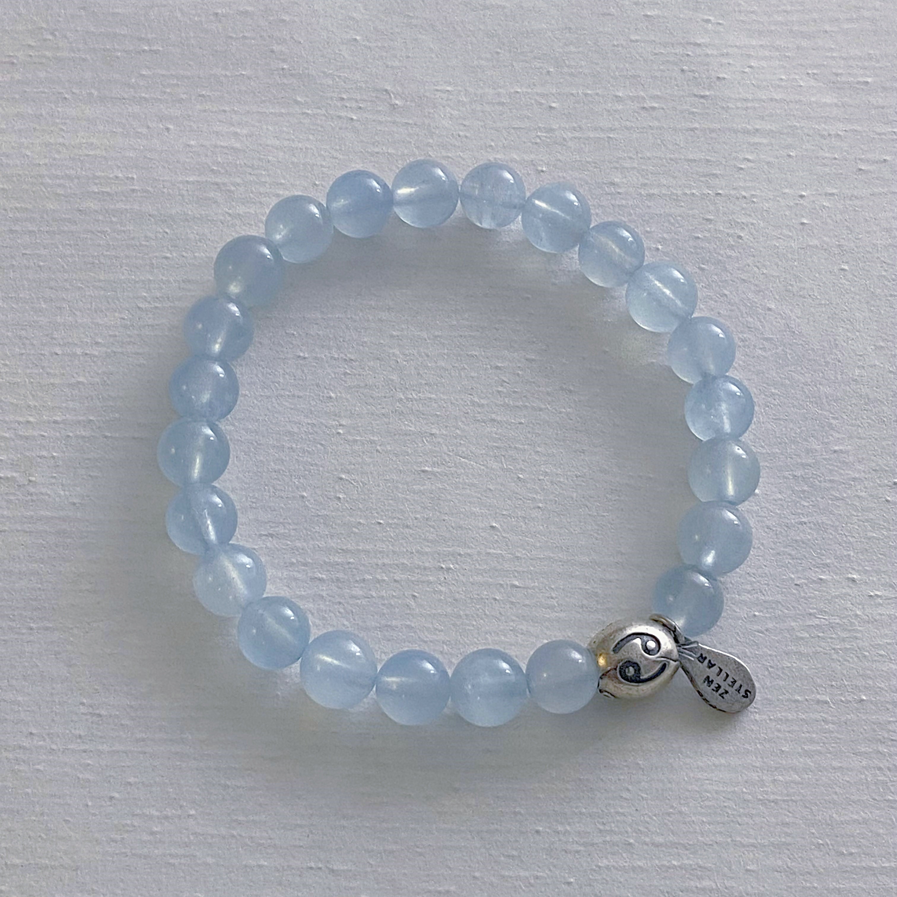 CANCER AQUAMARINE CRYSTAL BRACELET-4