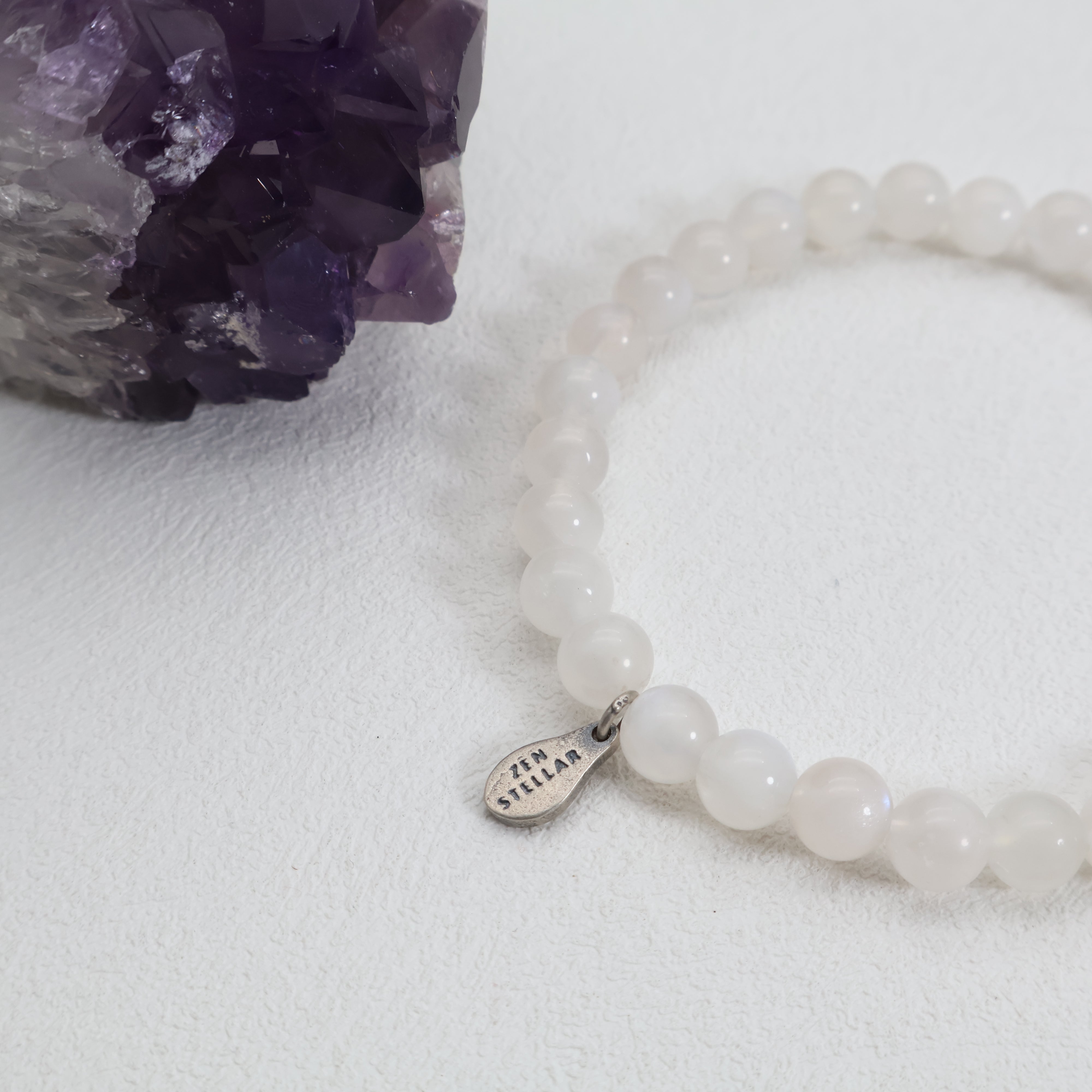 CANCER WHITE MOONSTONE CRYSTAL BRACELET-3