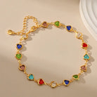 CANDY COLOR HEART ZIRCON ATTRACT LOVE BRACELET-1