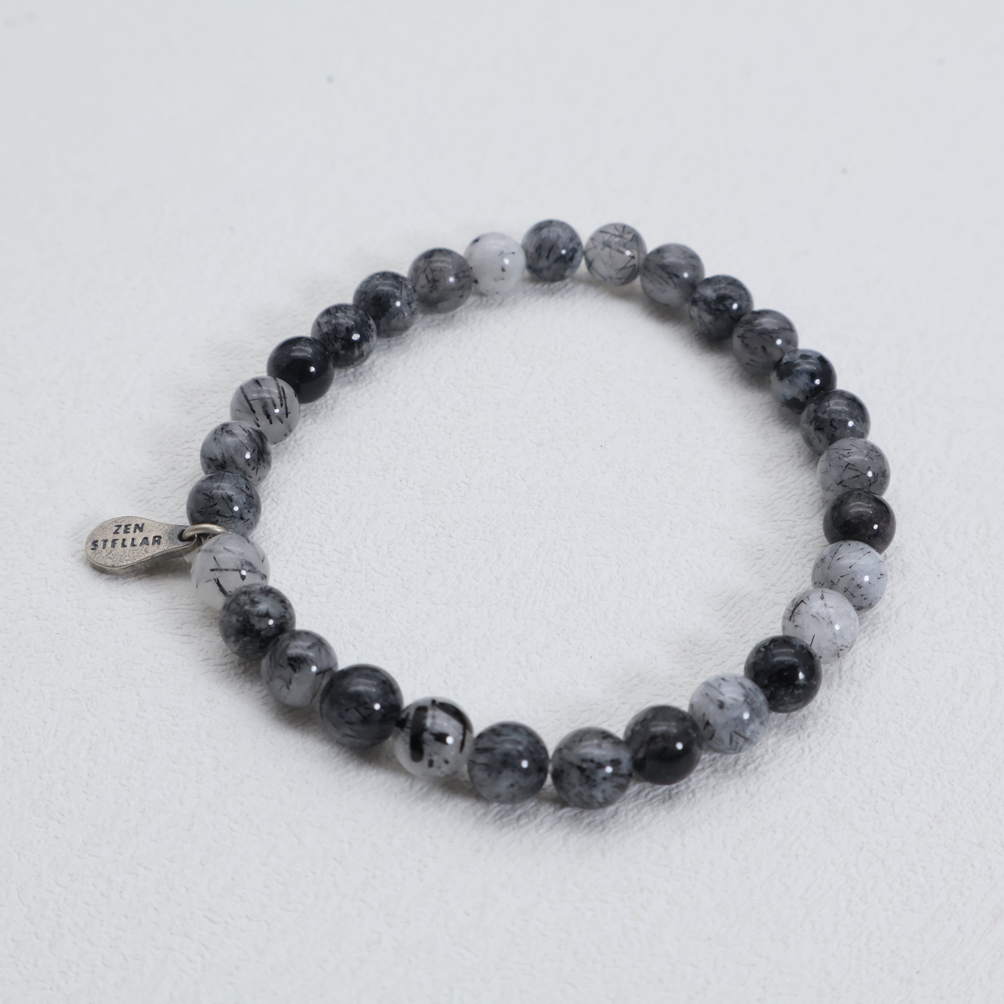 CAPRICORN BLACK RUTILATED QUARTZ CRYSTAL BRACELET-4