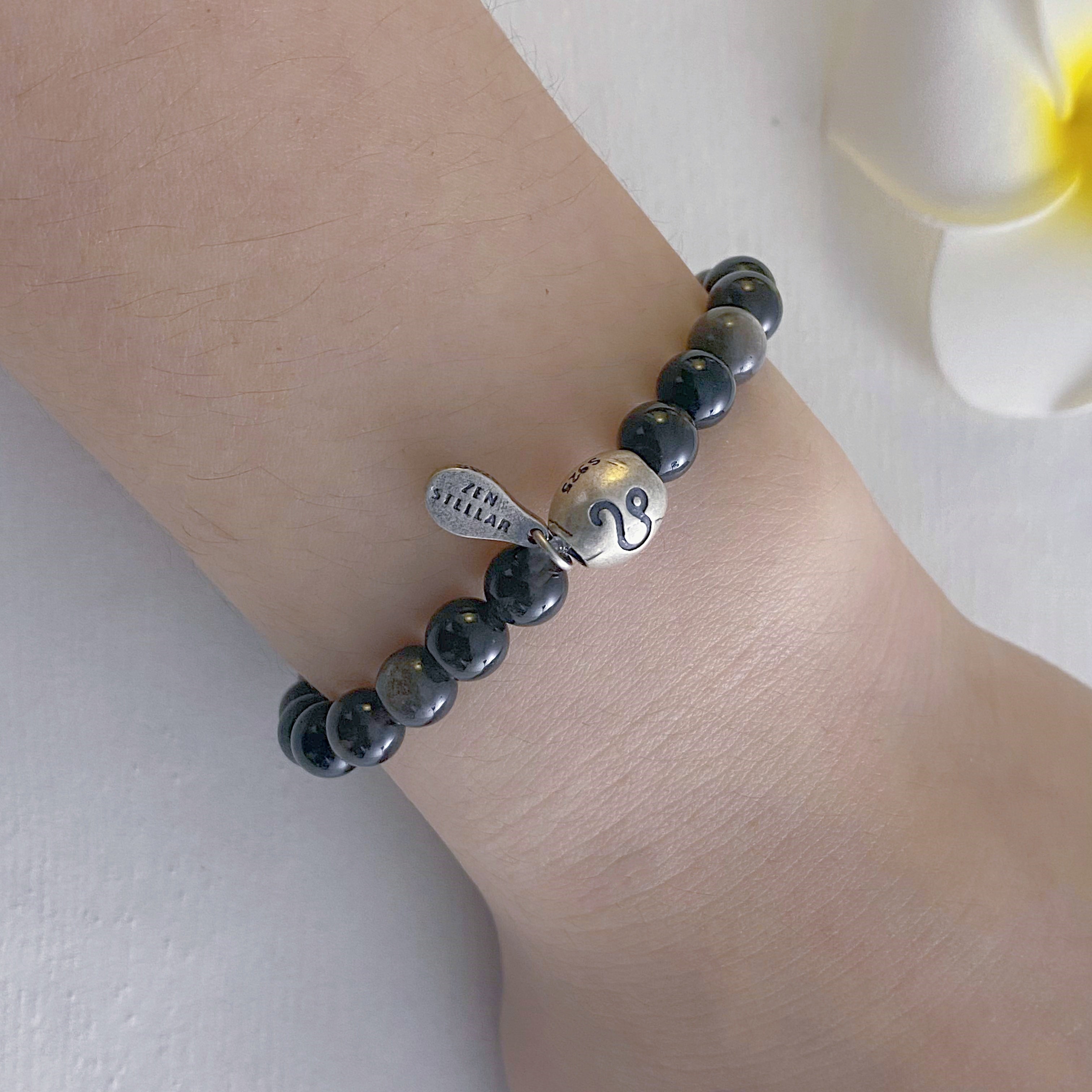 CAPRICORN SILVER QUARTZ CRYSTAL BRACELET-2