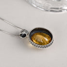 CITRINE OVAL PENDANT-6