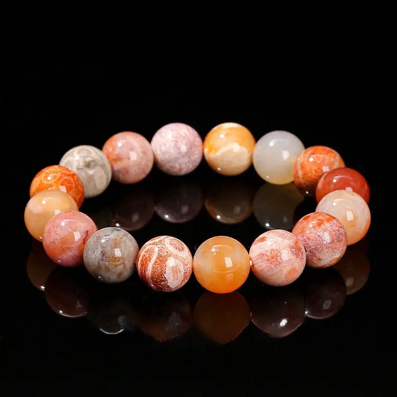 MULTI TREASURE CORAL JADE BRACELET-1