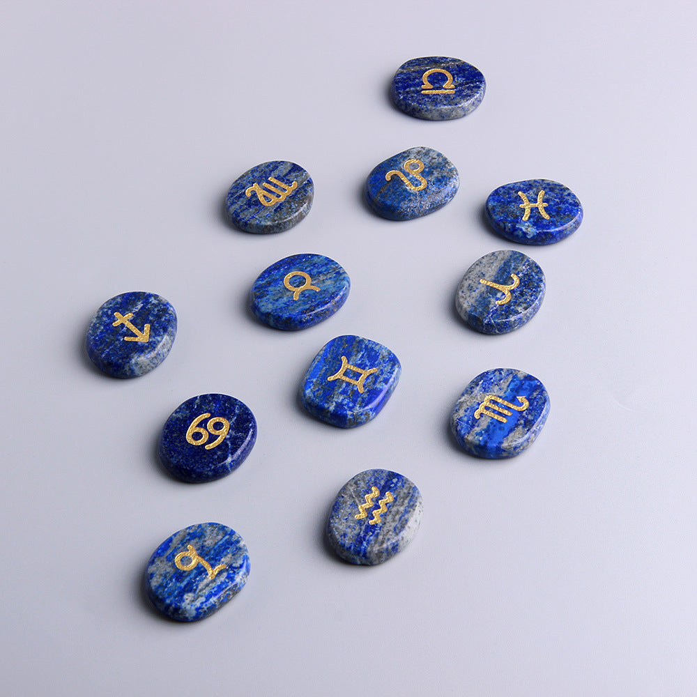 CRYSTAL STONE ZODIAC RUNE PATTERN-2