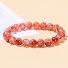 RED GUM FLOWER CRYSTAL TRAVEL SOUVENIR BRACELE-1