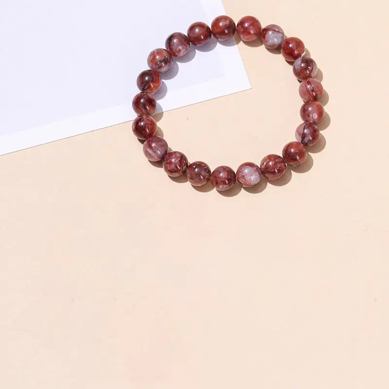 RED GUM FLOWER CRYSTAL TRAVEL SOUVENIR BRACELE-4