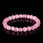 DEEP PINK CAT'S EYE CRYSTAL BRACELET-1