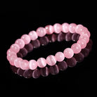 DEEP PINK CAT'S EYE CRYSTAL BRACELET-2