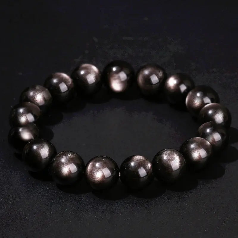 DOUBLE EYE SILVER YEWSTONE BRACELET-1