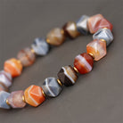 DUOBAO OCTAGONAL AGATE BRACELETS-4