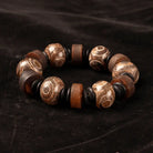 DZI AGATE THREE EYES BRACELETS-1