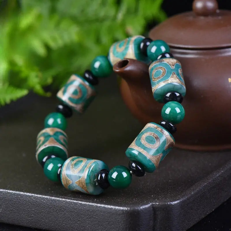 DZI BEAD AGATE BRACELETS-3