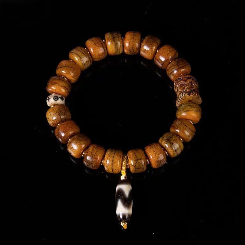 DZI BEAD GNARLY HORN MYSTERY BRACELETS-1