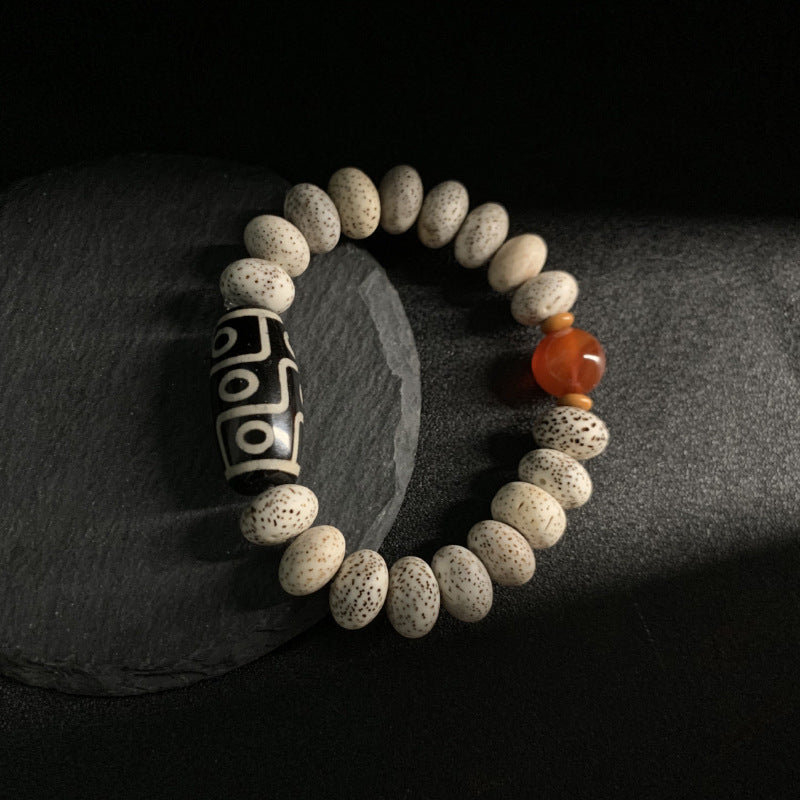 DZI BEADS BODHI AGATE BRACELETS-2