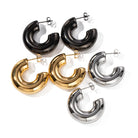 ELISA C-SHAPED TITANIUM STEEL EARRINGS-8