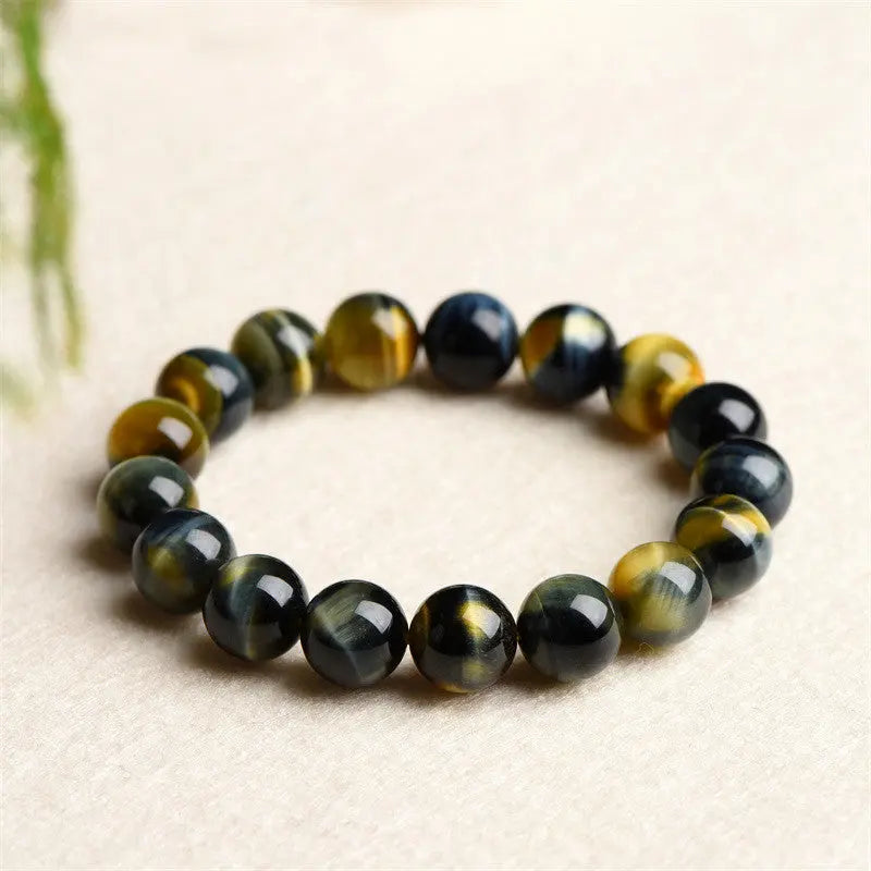 FANTASY TIGER EYE ROUND BEAD BRACELET-1