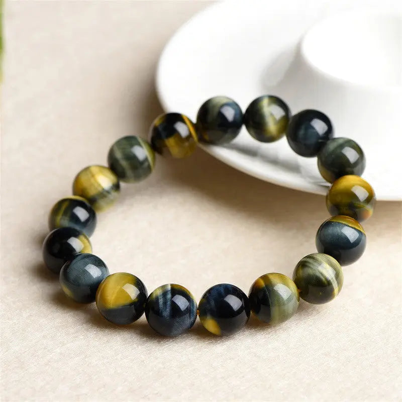 FANTASY TIGER EYE ROUND BEAD BRACELET-2