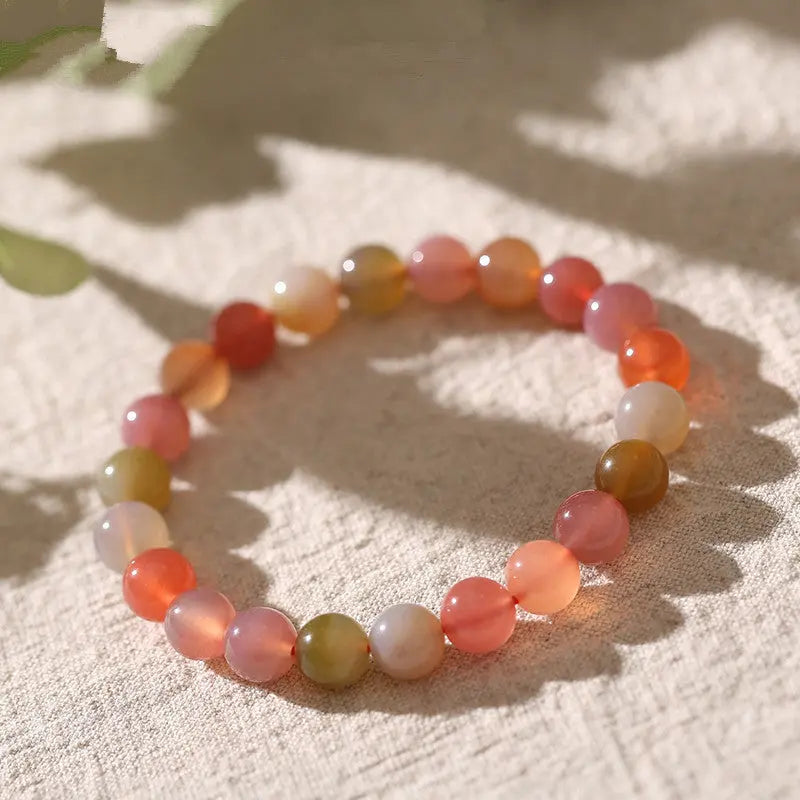 FORTUNE-GATHERING LUCKY NATURAL AGATE WOMEN ENERGY BRACELET-4