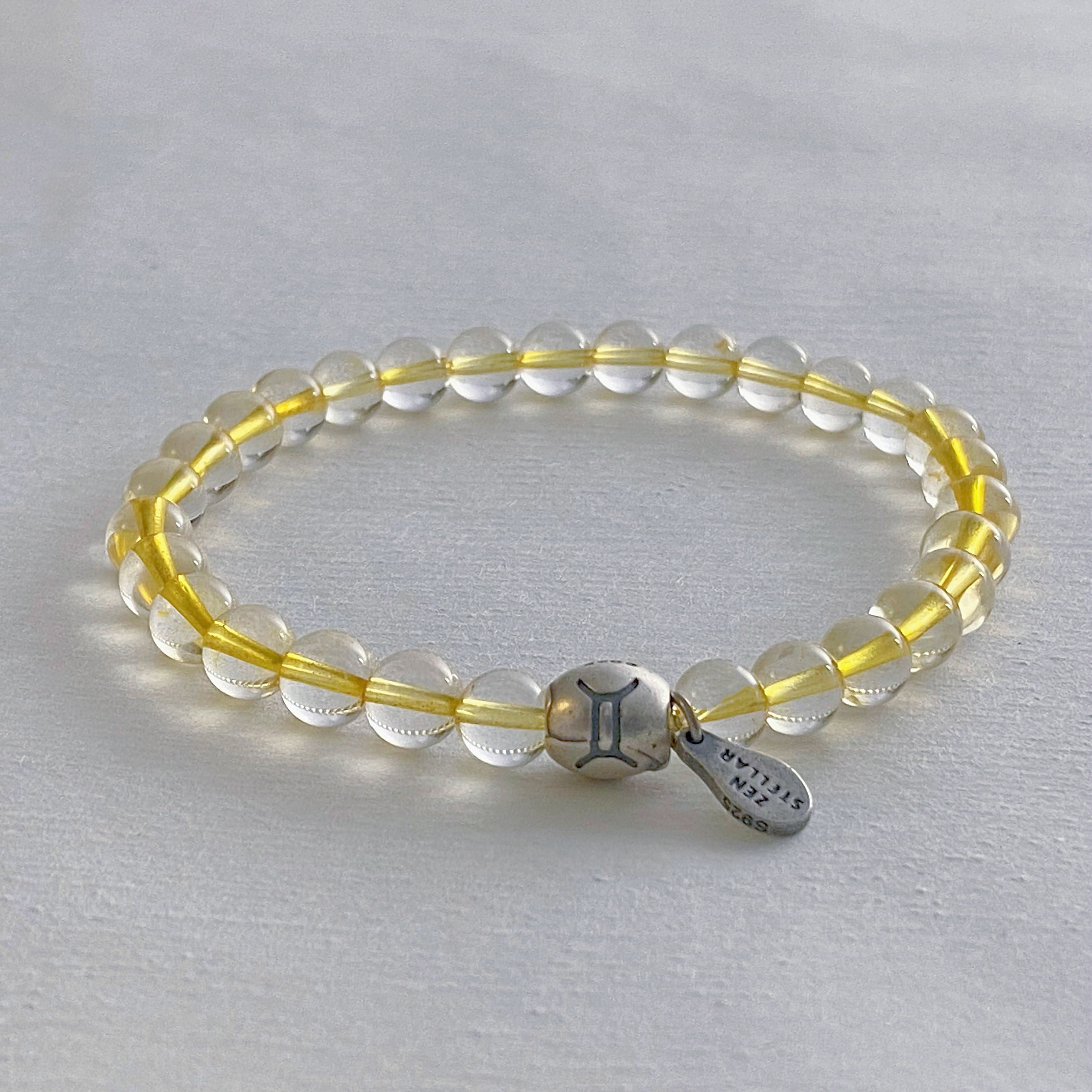 GEMINI CITRINE CRYSTAL BEADS BRACELET-1