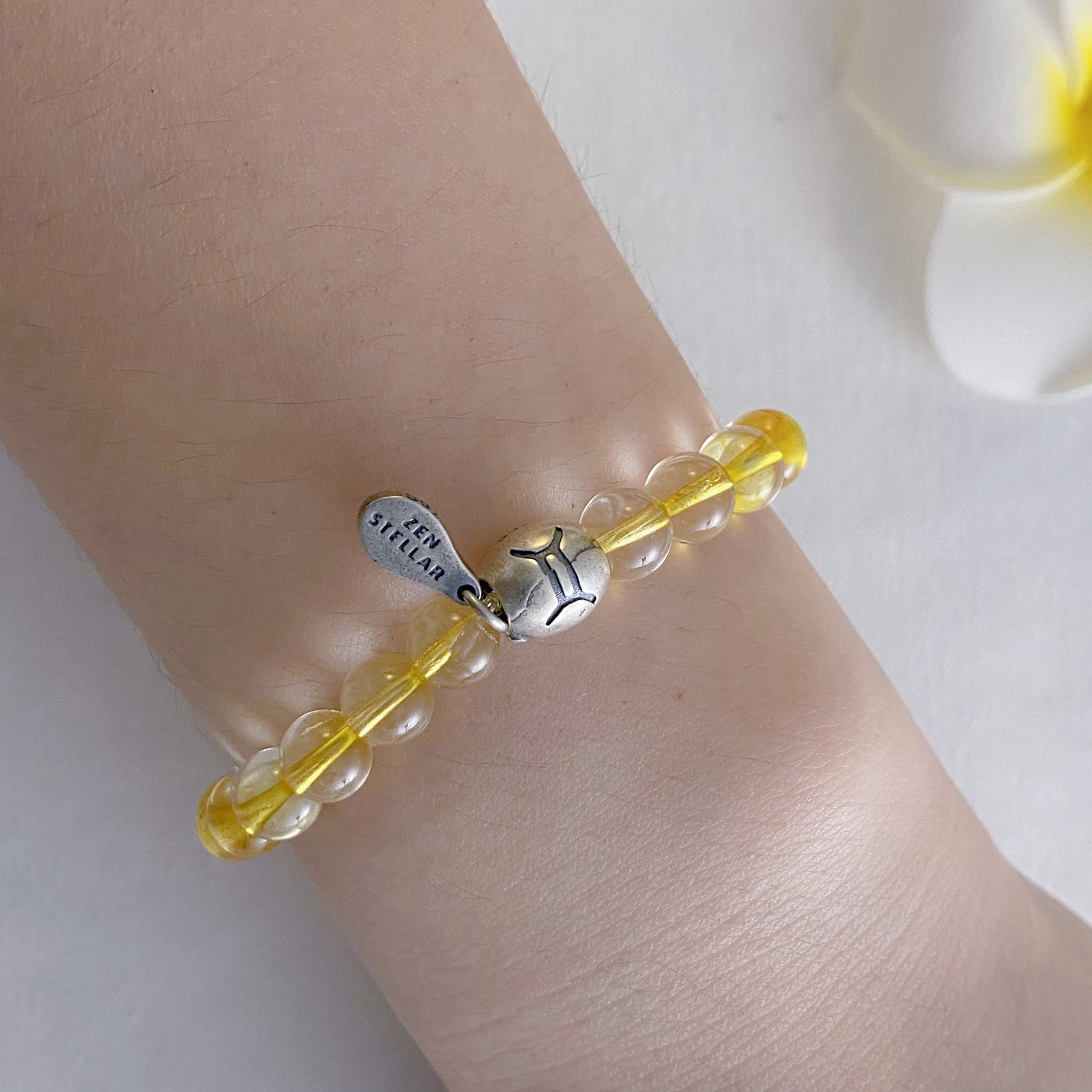 GEMINI CITRINE CRYSTAL BEADS BRACELET-2