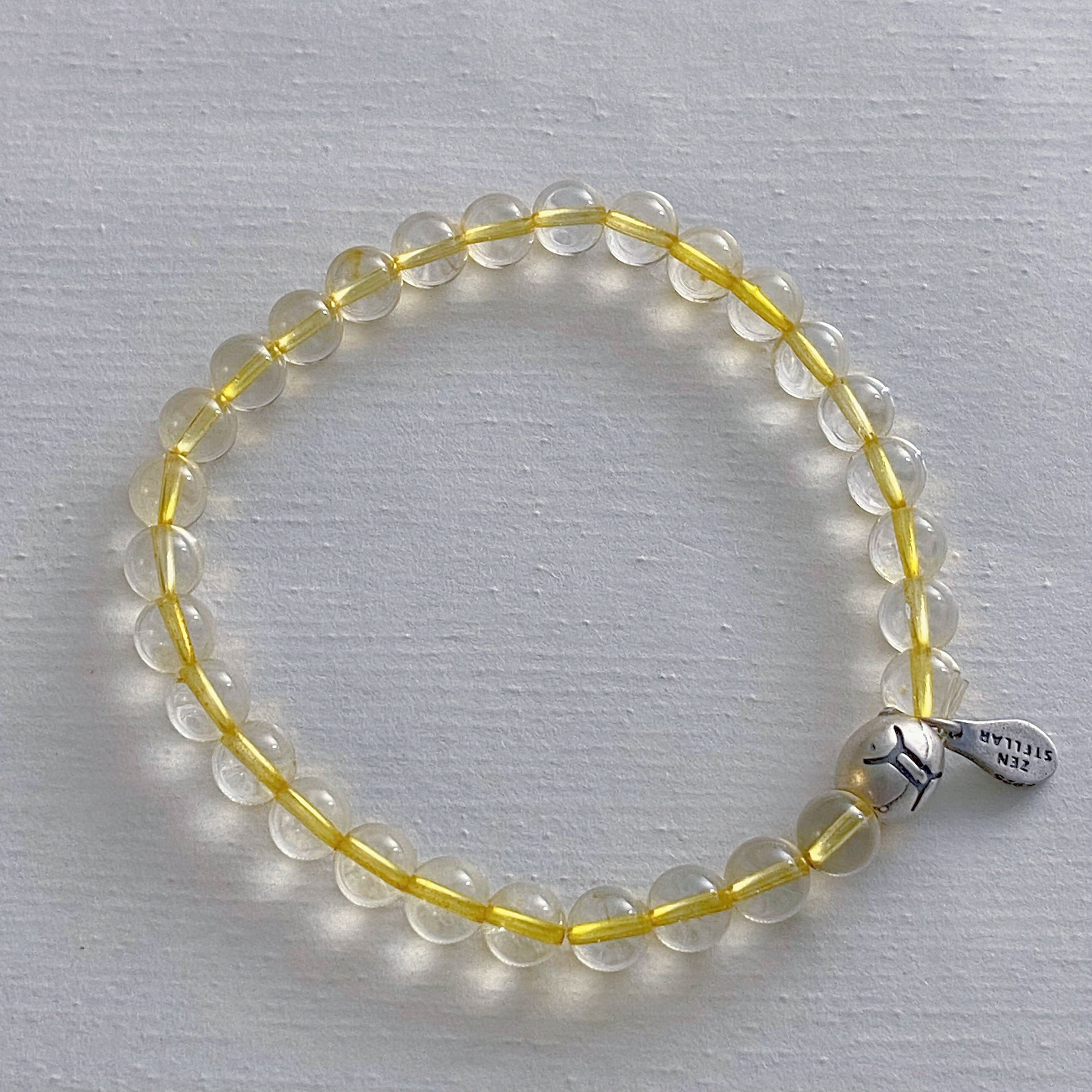 GEMINI CITRINE CRYSTAL BEADS BRACELET-3