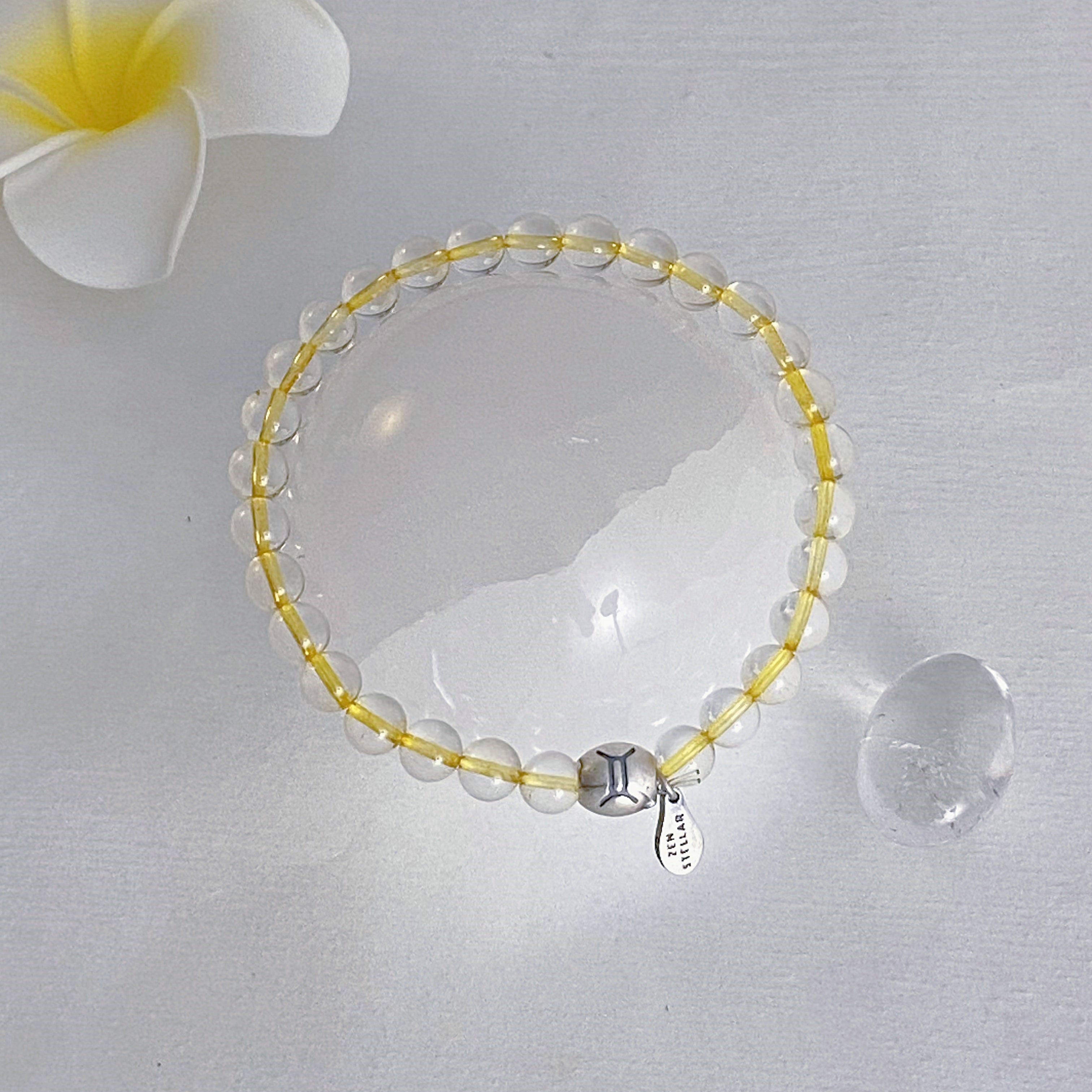 GEMINI CITRINE CRYSTAL BEADS BRACELET-5