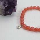 GEMINI PINK AGATE CRYSTAL BRACELET-3