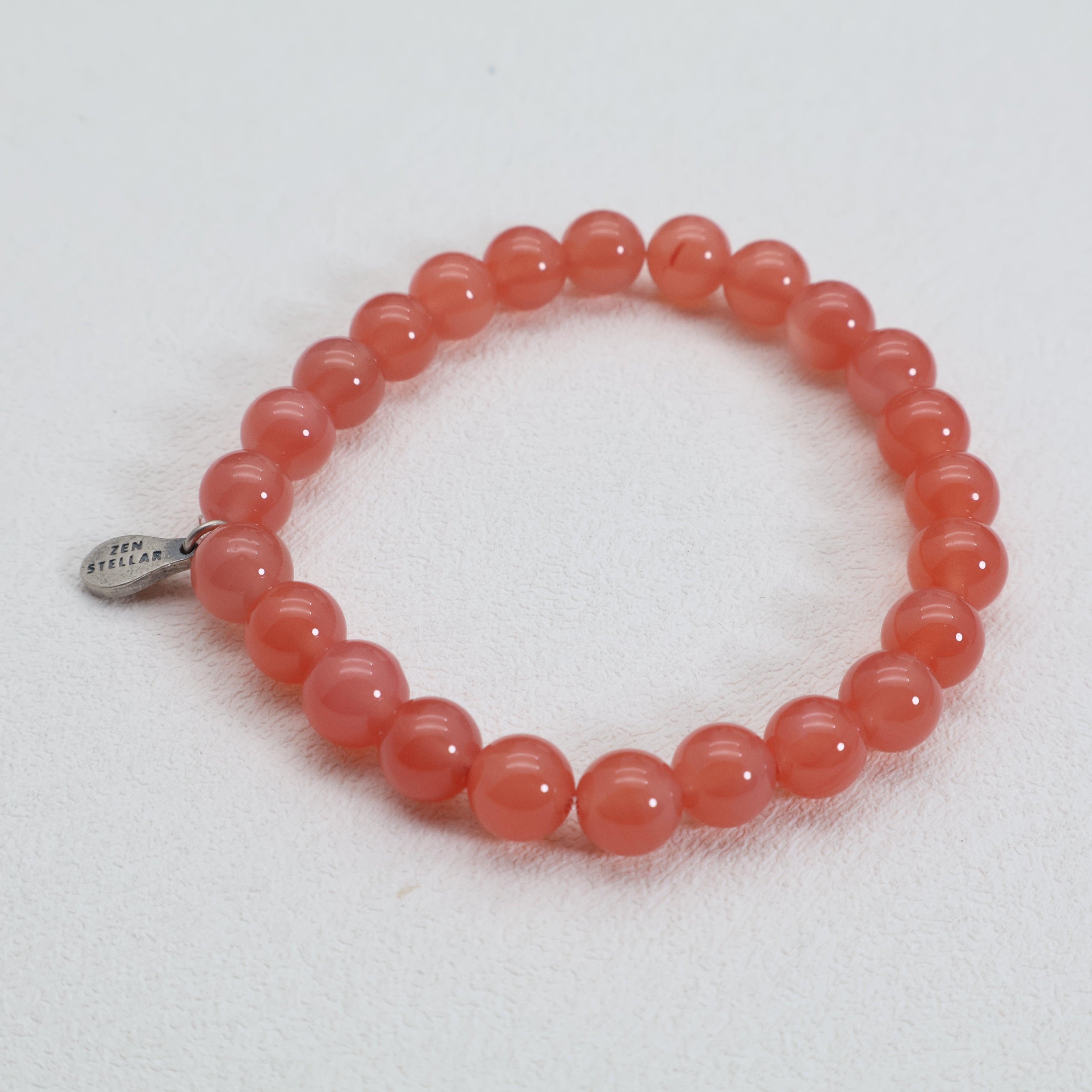 GEMINI PINK AGATE CRYSTAL BRACELET-4