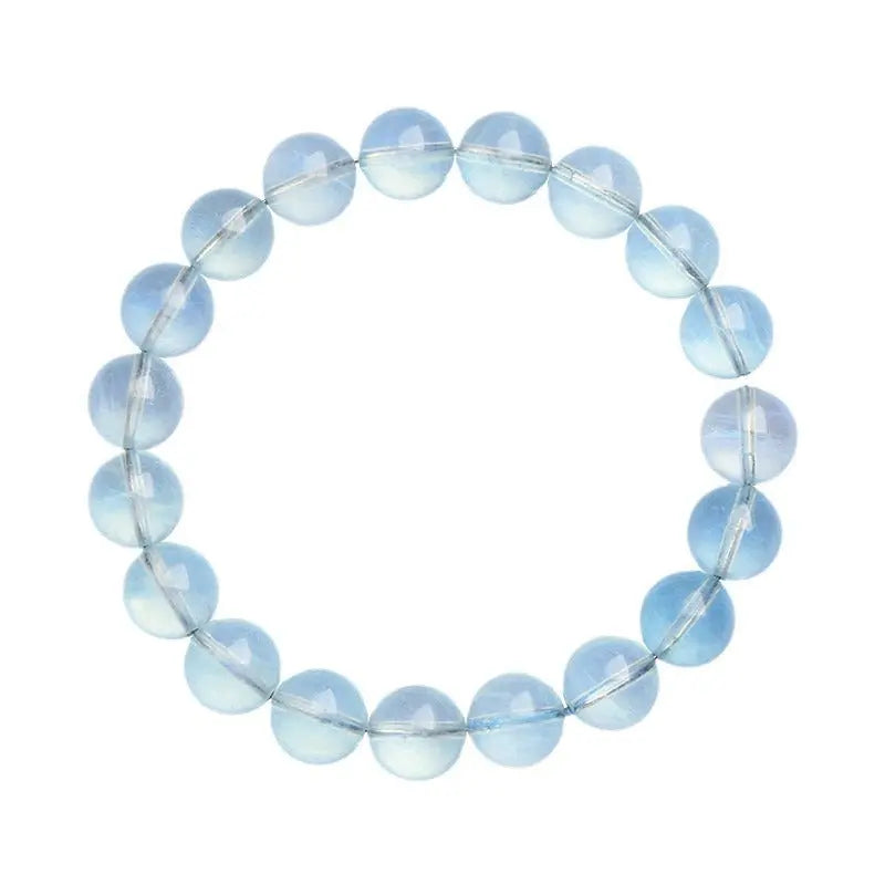 GLACIER INSPIRATIONAL AQUAMARINE ROUND BEAD BRACELET-7