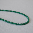 GREEN AGATE ANTI-AGING COLLARBONE NECKLACE-1