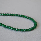 GREEN AGATE ANTI-AGING COLLARBONE NECKLACE-5