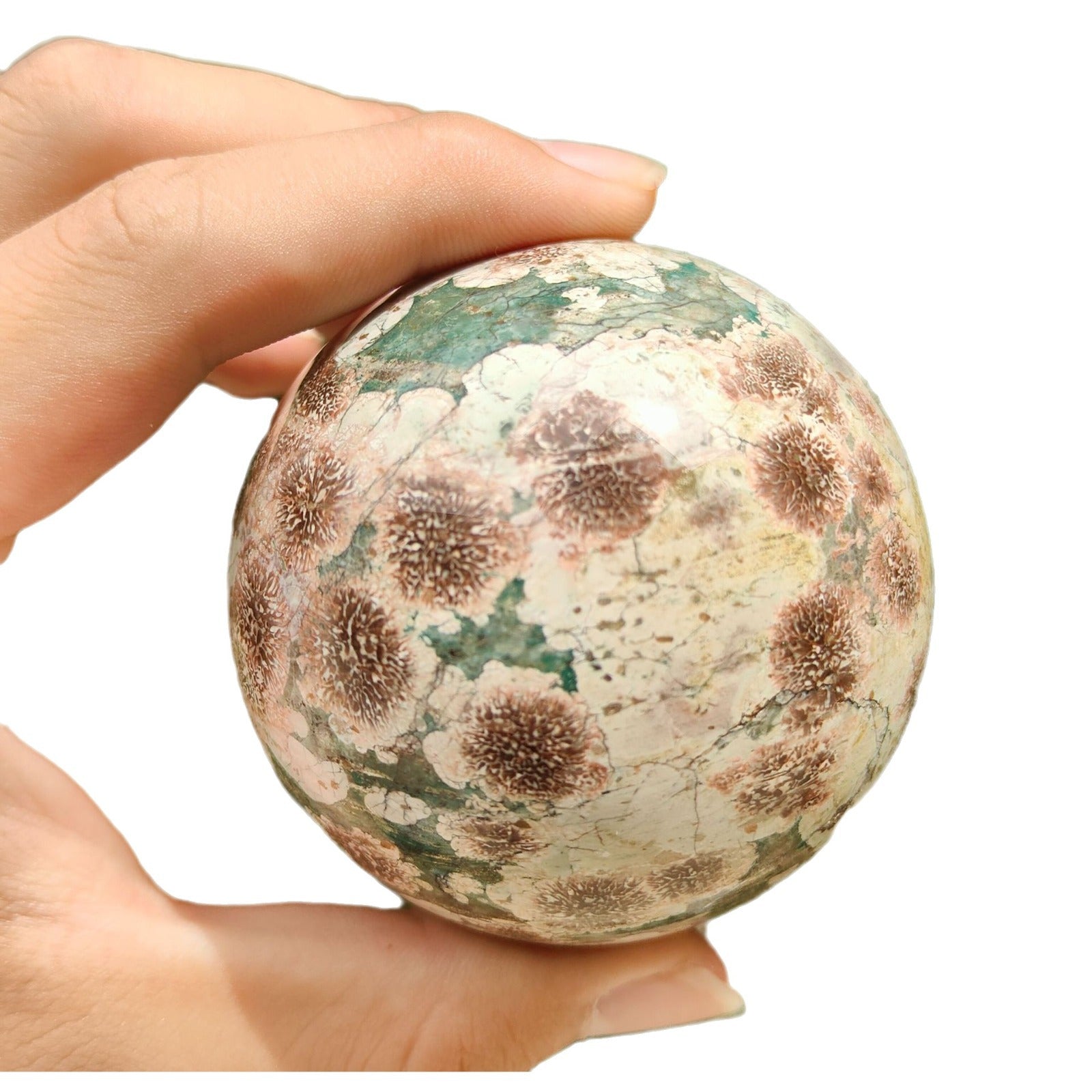 GREEN CHERRY STONE BALL-2