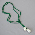 GREEN CRYSTAL TEMPERAMENT ENHANCEMENT NECKLACE-1