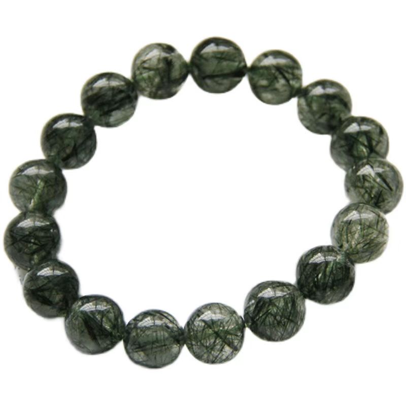 GREEN RUTILATED QUARTZ CRYSTAL BRACELET-5