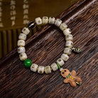 GREEN TAMA CAMEL BONE BRACELETS-1