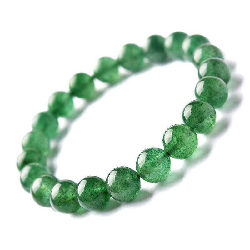 PEACOCK GREEN STRAWBERRY CRYSTAL BRACELET-3