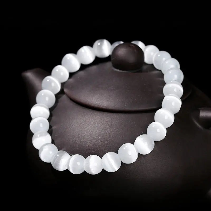 ICE TRANSLUCENT CAT'S EYE BRACELET-3