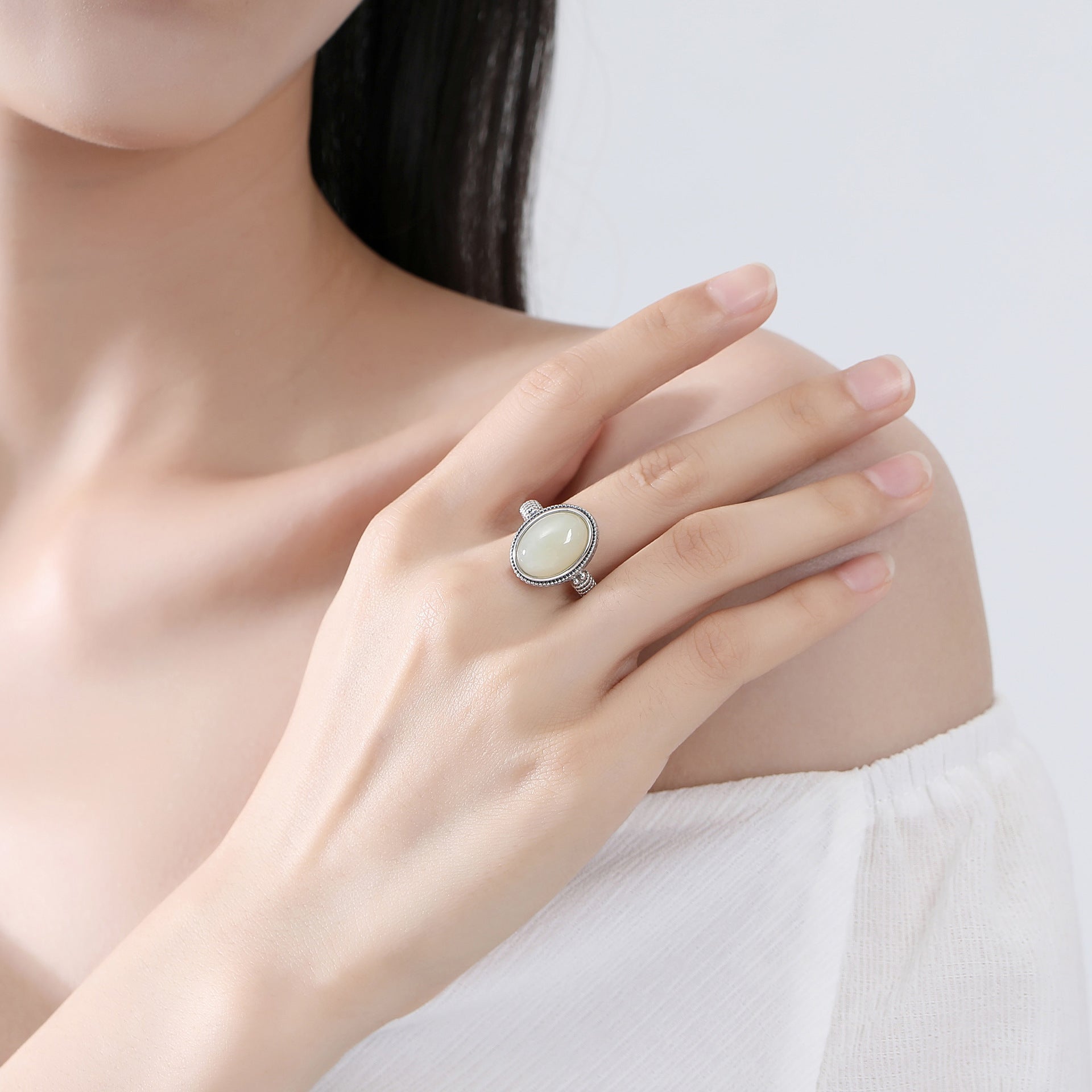 JOYFUL HETIAN JADE RING-5