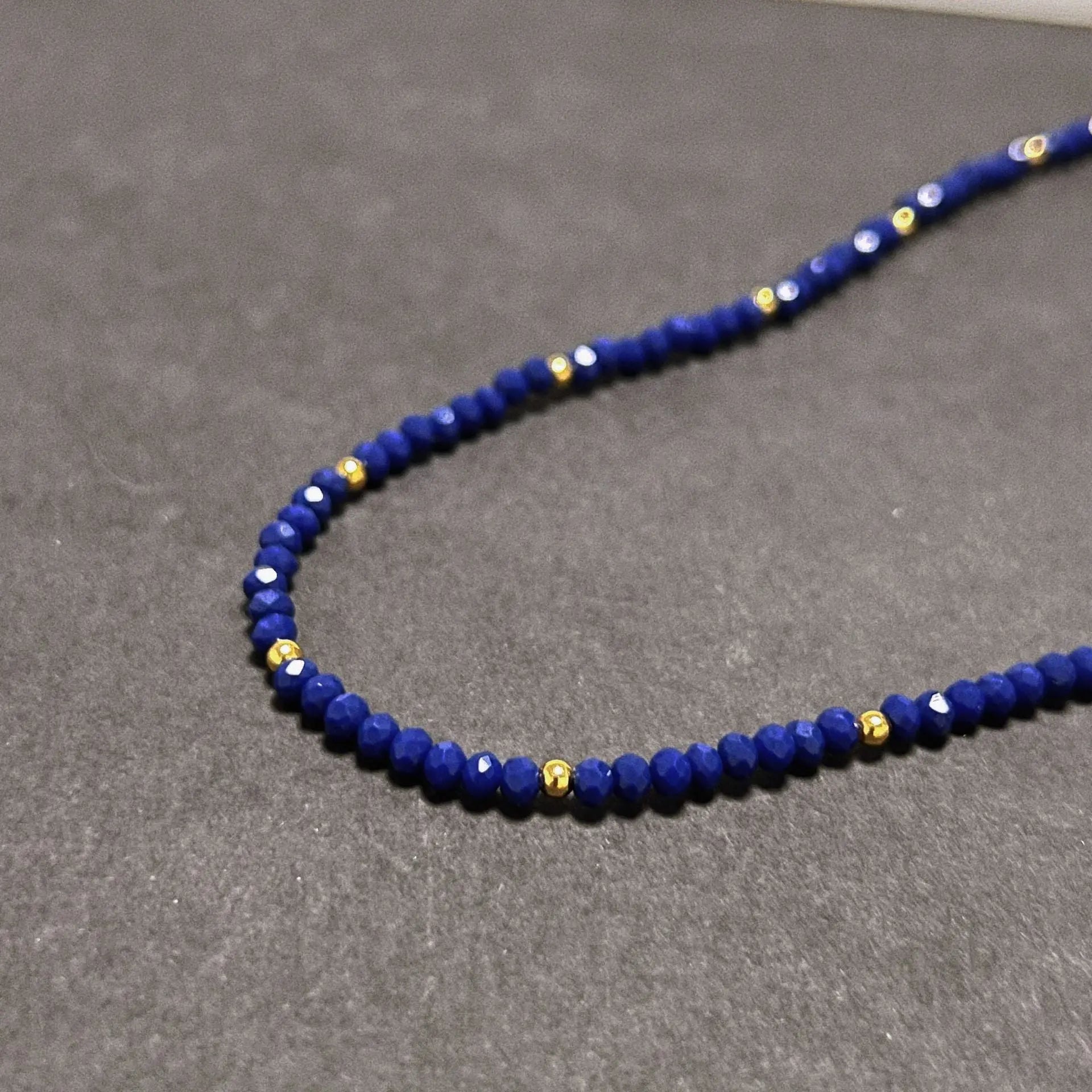 LAPIS LAZULI SOOTHING EMOTIONS BEAD NECKLACE-1