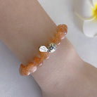 LEO GOLD SUNSTONE CRYSTAL BRACELET-2