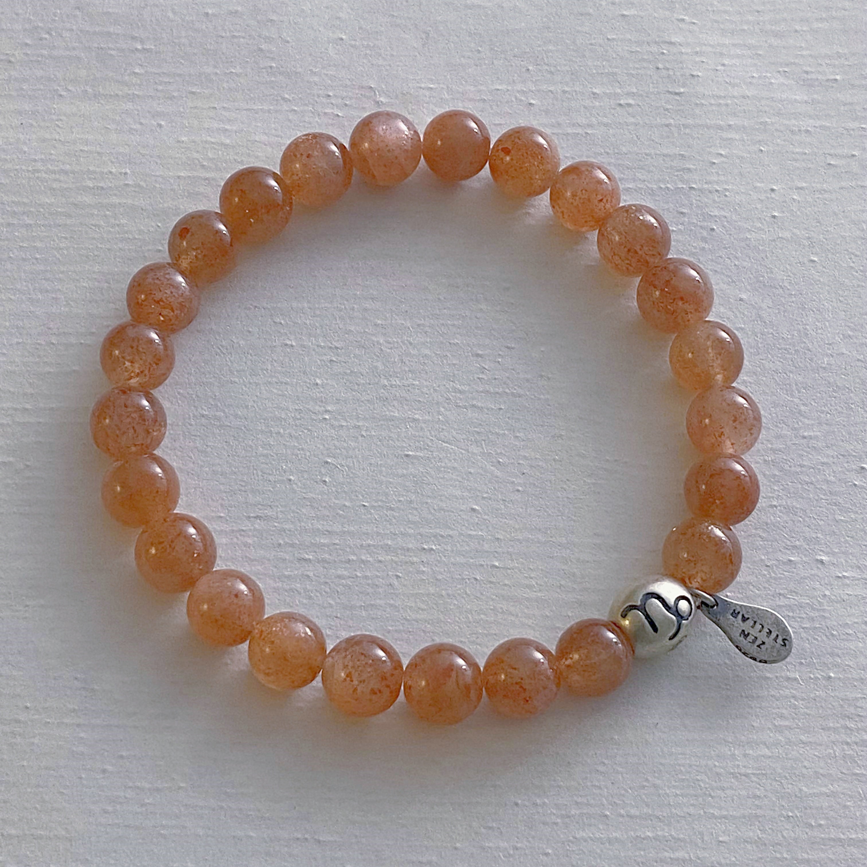 LEO GOLD SUNSTONE CRYSTAL BRACELET-3