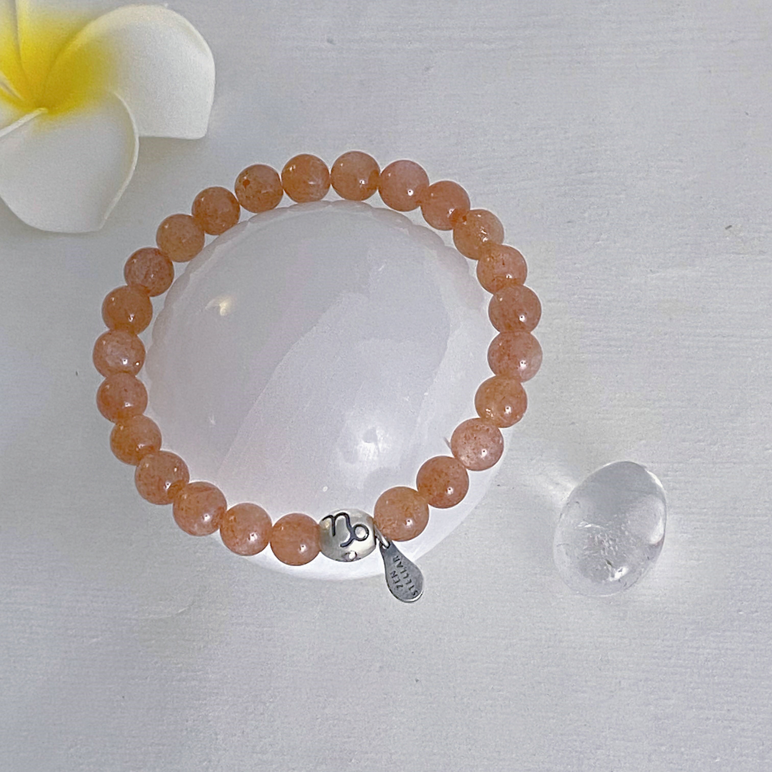 LEO GOLD SUNSTONE CRYSTAL BRACELET-5