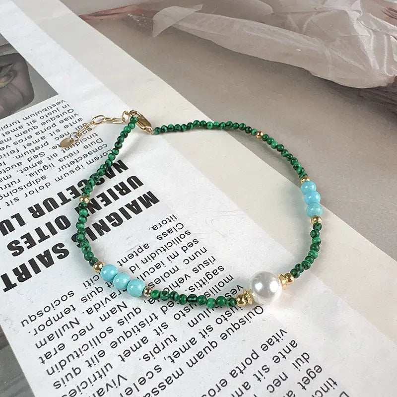 MALACHITE ELIMINATES NEGATIVE ENERGY ANKLETS-1