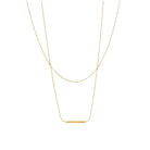 MARIA LINE TBAR TITANIUM STEEL NECKLACE-6