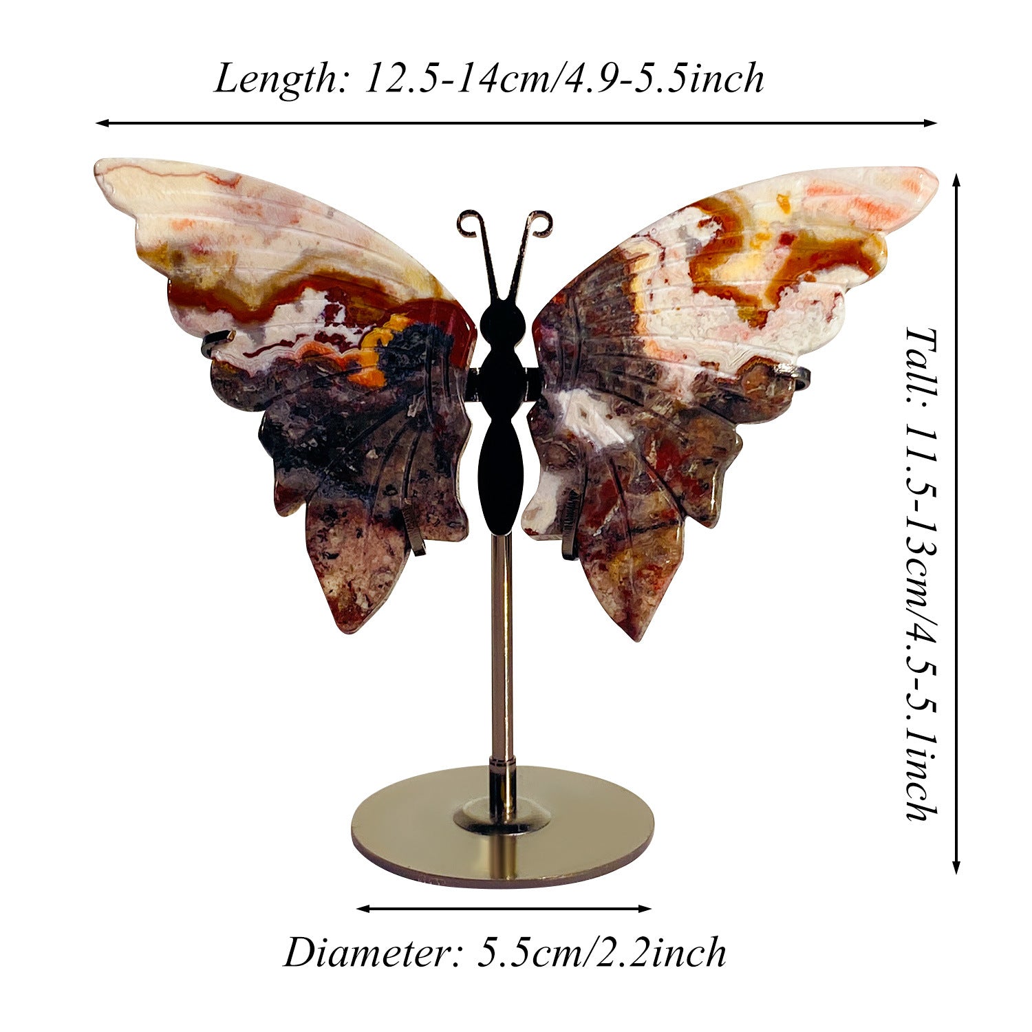 MEXICAN AGATE BUTTERFLY-6