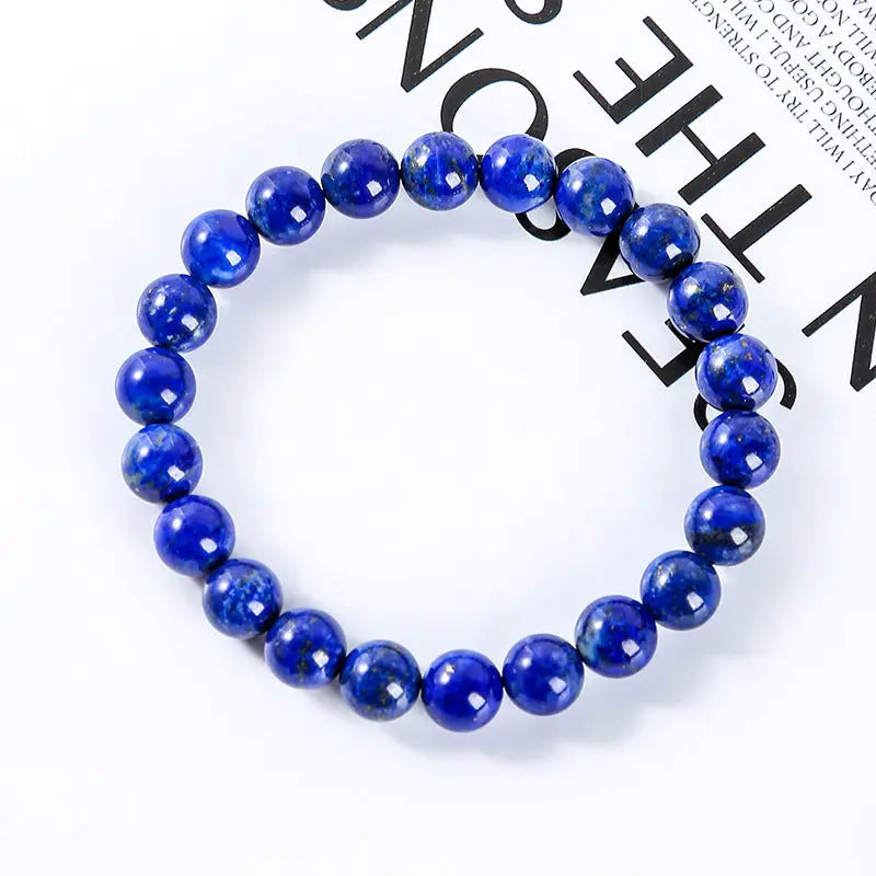 MOTTLED LAPIS LAZULI BRACELET-2