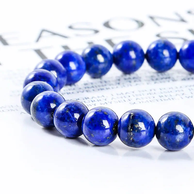 MOTTLED LAPIS LAZULI BRACELET-3