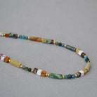 NATURAL STONE ENHANCES MEMORY BEADED NECKLACE-1