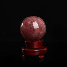 NATURAL STRAWBERRY CRYSTAL BALL-1