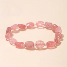 NATURAL STRAWBERRY QUARTZ ENHANCE CHARM BRACELET-1